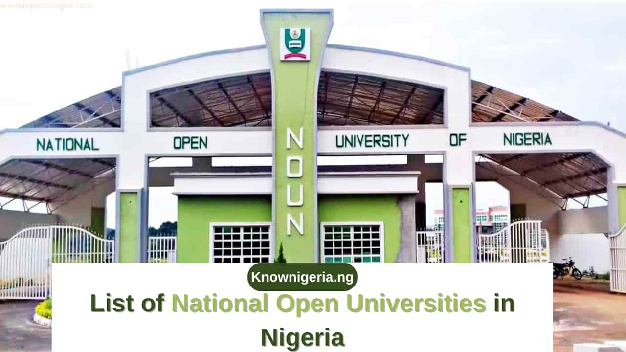 National Open Universities In Nigeria