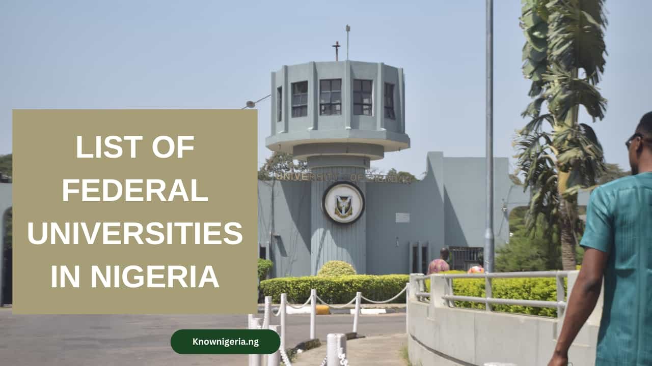 List of Federal Universities in Nigeria 2025 KnowNigeria