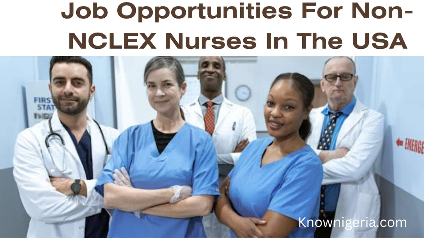 Job opportunities for non-nclex nurses in the usa