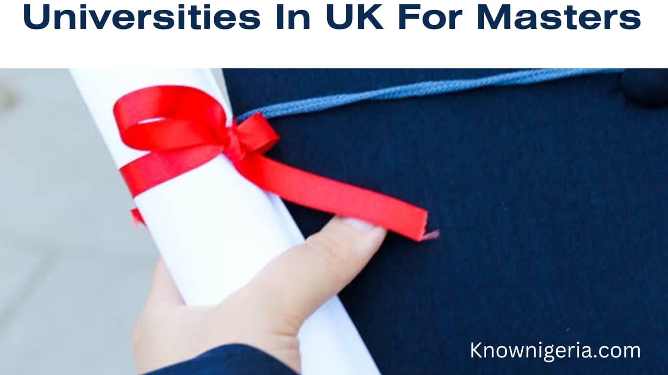 Universities in UK for masters