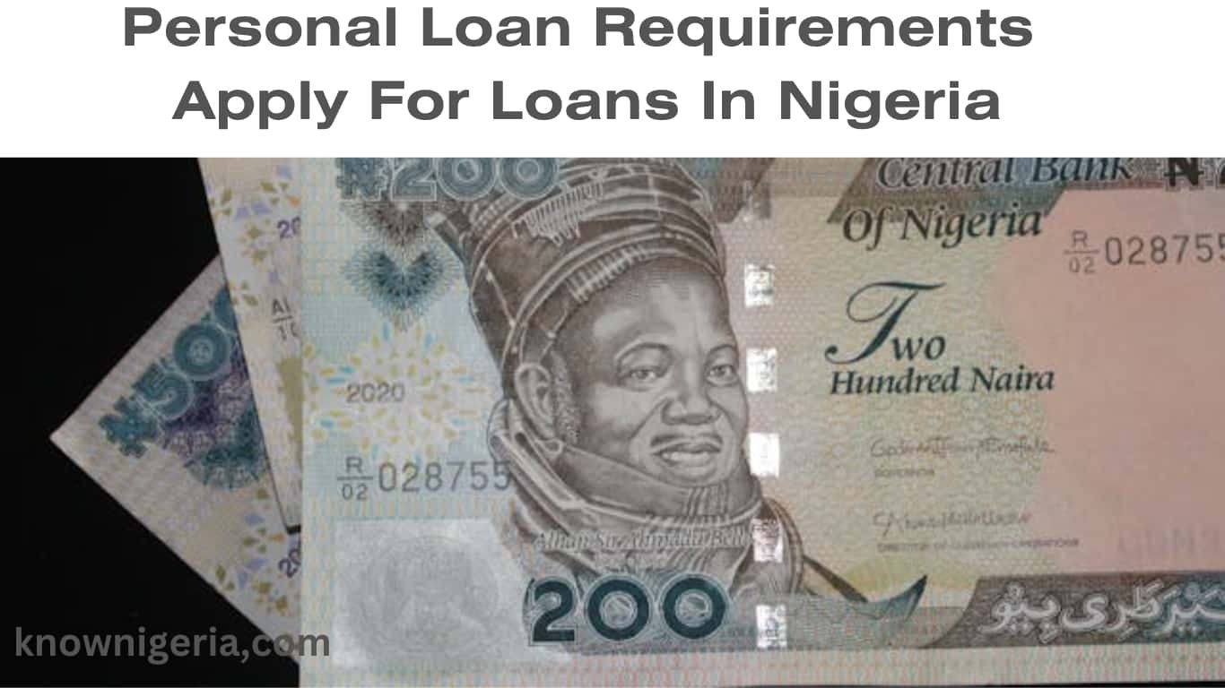 personal loan requirements